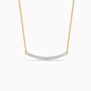 Classic Unisex 14K Solid <b>Gold</b> Rose <b>Gold</b> Synthetic Lab Grown Diamond <b>Necklace</b> Pear-Cut Center Stone Vintage Style Engagement Pave - Product Image 6