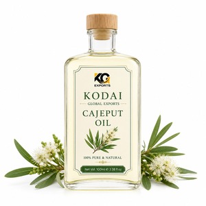 Aceite Esencial de Cajuput Puro y Natural en Botella de Vidrio con Tapa de Madera, 100g, Enchufe Estadounidense, para Cuidado Personal - Product Image 1
