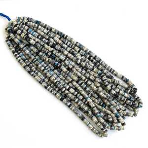 ลูกปัดแจสเปอร์ K2 ธรรมชาติทรงเหลี่ยมขนาด 5-6 มม. ลูกปัดอัญมณีแบบหลวมสำหรับทำเครื่องประดับ ขายส่ง ลูกปัดแจสเปอร์ขนาด 16 นิ้ว - Product Image 1