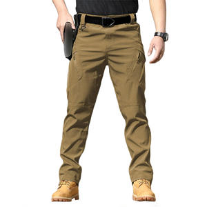 Pantalones de senderismo impermeables para hombre, pantalones cargo con múltiples bolsillos, pantalones tácticos para trabajo y senderismo. - Product Image 1