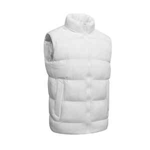 Gilet sans manches zippé personnalisé avec logo OEM 2026 pour homme, doudoune d'hiver 100 % polyester écologique, séchage rapide, respirant, vêtement d'extérieur - Product Image 2