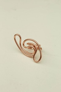 Anillo de cobre para mujer, anillo de cobre hecho a mano para boda, compromiso, fiesta, decoración de boda, regalo, fiesta de compromiso, regalo para mujer - Product Image 3