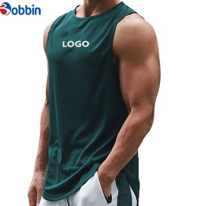 BOBBIN INDUSTRIES Camisetas sin Mangas de Verano para Hombre, Estilo Hip Hop, Tejidas, 100% Algodón, Color Sólido, Tallas Grandes - Product Image 2