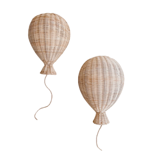 Handmade Rattan Hot Air <b>Balloon</b> Wall Hanging Boho Baby Room Decoration LAC VIET Brand Hanoi Made - Product Image 1