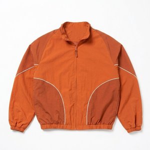 Most Demanding Custom Logo Orange Men's Nylon <b>Wind</b> <b>Breaker</b> Trouser Sets Breathable Vintage Outwear Mens Sets Streetwear Jackets - Product Image 2