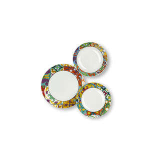 Service de table Excelsa 12 pièces, assiettes et bols en céramique multicolores Belem - Product Image 2