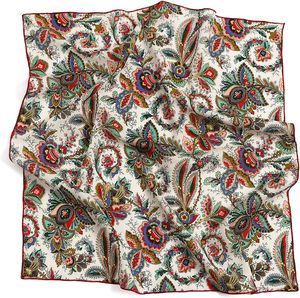 Pañuelos de seda cuadrados con diseño personalizado, impresión digital, 100% seda, logotipo impreso, impresión a doble cara, pañuelos para mujer para eventos - Product Image 1