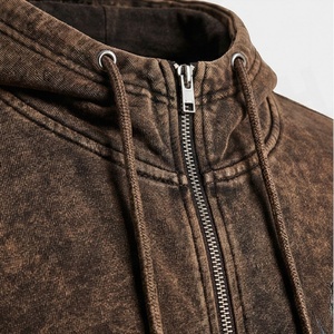 Conjunto de Chándal Ligero de Algodón Sólido con Parche Bordado Desgastado Personalizado, Estilo Casual de Invierno, Pantalones Deportivos con Lavado Ácido - Product Image 4