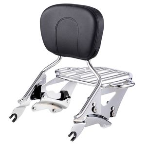 Per Harley Touring 2009-2024 Sissy Bar con portapacchi comodi sedili e accessori per lo schienale della moto - Product Image 1