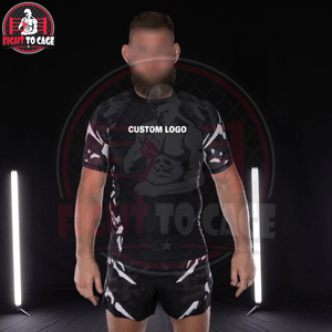 Maillot de protection solaire UPF 50+ de qualité supérieure pour l'entraînement physique, respirant, écologique, séchage rapide, 180g, manches courtes, en spandex - Product Image 5