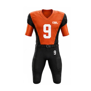 Kit de football américain athlétique avec maillot léger, pantalon, casque et accessoires pour les entraînements d'équipe - Product Image 2