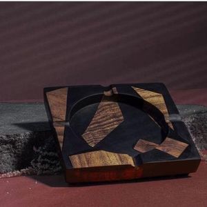Cenicero Ecológico de Lujo para Decoración del Hogar, Hecho a Mano con Madera y Resina, para Entusiastas del Fumar - Product Image 4