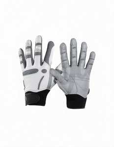 Gants de golf en cuir véritable personnalisables avec logo, paume souple, équipement sportif blanc, style logo personnalisé, couleur d'emballage - Product Image 1