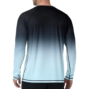 Maillot de bain Rash Guard pour homme, manches longues, protection UV, séchage rapide, chemise de surf, haut de plage athlétique, qualité supérieure, 100% polyester. - Product Image 5