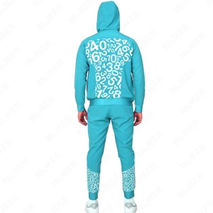 Chándal de Forro Polar Térmico con Capucha, Bordado con Logotipo Personalizado, 100% Algodón, Transpirable, Ecológico, de Secado Rápido, Estilo Vintage, en Oferta - Product Image 2