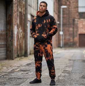 Survêtement Tie Dye Durable pour Hommes, anti-plis, respirant, séchage rapide, anti-boulochage, à prix abordable - Product Image 1