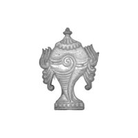 Plaque murale Om Swastik en fonte, moderne, pour rampes d'escalier, symboles sacrés, accent de porte, garde-corps d'entrée de villa de luxe