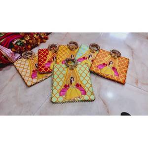 Bolsa de regalo con diseño tradicional para novias, hermosa bolsa con diseño dibujado a mano para bodas, regalos de boda. - Product Image 1