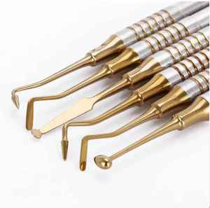 1 Set de Raspador Dental Manual de Acero para Lograr una Sonrisa Dorada con Resina Compuesta Azul y Dorada, Certificado CE ISO por Grip Surgical - Product Image 6