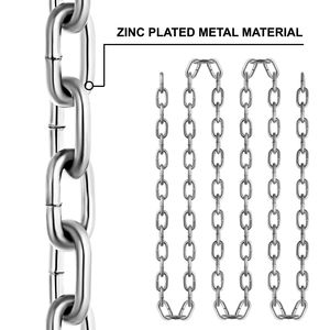 Catena a bobina placcata in zinco di grado 30 1/4 pollici 100 Ft di lunghezza per il traino di log agricoltura Guard rail grado 30 prova catene - Product Image 2
