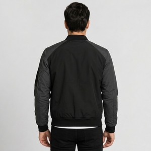 Wholesale Hot Selling Men's Bomber <b>Jacket</b> Outerwear Regular Length Warm Filling Breathable Bomber <b>Jacket</b> Outdoor Winter Logo - Product Image 2