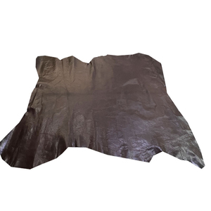 หนังแพะแท้สีน้ำตาล  แผ่นหนังลายเรียบ สำหรับทำกระเป๋าถือ - Product Image 6