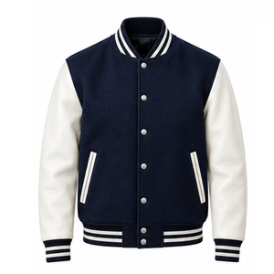 Blouson universitaire premium pour homme en laine, veste bomber, broderie de patchs personnalisés, uniforme d'équipe, fabricant en gros, usine ODM - Product Image 1
