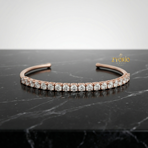 Pulsera Clásica de Cadena de Oro con Diamantes Cultivados en Laboratorio, Elegante y Moderna, Regalo de Boda para Mujer, para Fiestas y Ocasiones Especiales - Product Image 4