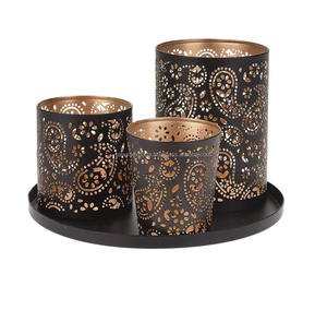 Support votif de table en métal haut de gamme pour la maison et le mariage décoration festive et fournitures de cadeaux - Product Image 1