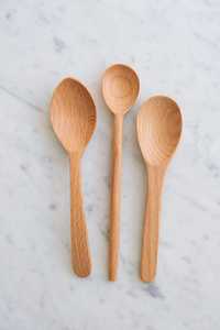Juego de Cucharas de Madera Hechas a Mano, Utensilios de Cocina Rústicos Naturales, Duraderos y Artesanales para Uso Doméstico - Product Image 3