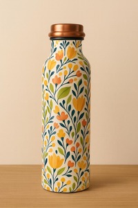 Classic Copper Drinking <b>Bottle</b> For Traditional Wellness Practices Home Office Gym Travel And Outdoor Use - Product Image 5
