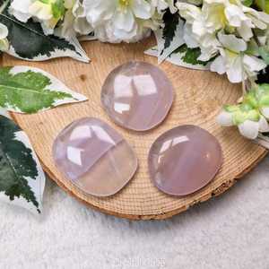 Pierre de palmier ovale lisse en fluorite rose AAA, cristal de guérison Reiki pour la décoration intérieure Feng Shui, pierre naturelle en fluorite rose - Product Image 4
