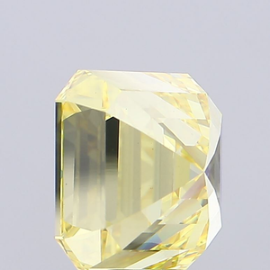 Diamant de laboratoire jaune intense de qualité supérieure, taille Asscher exclusive, certifié IGI, clarté VVS2, excellente taille, diamant CVD en vrac. - Product Image 4
