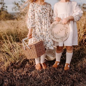Children's picnic <b>basket</b> Handmade <b>Storage</b> <b>Basket</b> Wholesale eco-friendly Made in Vietnam Ready to stock - Product Image 5