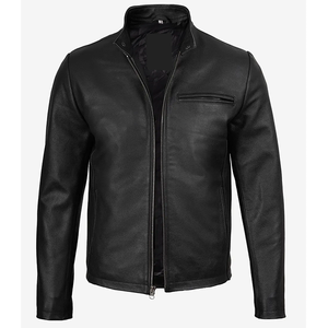 2026 OEM Premium Genuine Black Cowhide Leather <b>Jacket</b> For Men's 100%High Quality Low MOQ Plus-Size Winter Fashion <b>Heated</b> <b>Jackets</b> - Product Image 5