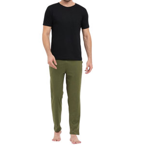 <b>Men</b> Silk <b>Pajama</b> <b>Set</b> Factory Luxury Soft Comfortable Sleepwear Private Label Manufacturer - Product Image 3
