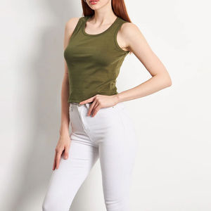 Camiseta deportiva sin mangas para mujer con estampado de sublimación completa, nueva moda de verano, cuello redondo, para mujer - Product Image 3