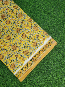 Tissu 100% Coton Imprimé à la Main Motif Mugal Butta Respirant Doux Léger Large pour Robes Filles & Femmes Couture Cadeau - Product Image 6