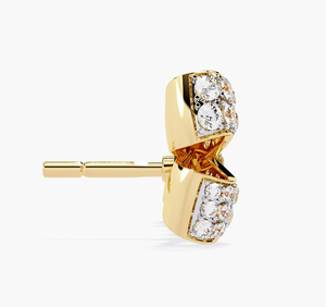 ต่างหูเพชร IGI คุณภาพสูง ชุบทอง ดีไซน์แบบห้อย สำหรับผู้หญิง ของขวัญวันหมั้น วันแต่งงาน วันครบรอบ - Product Image 3