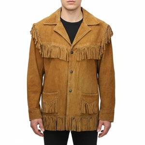 Veste de cowboy longue et fine professionnelle enduite avec service de personnalisation du logo frontal, fournie par l'usine ODM - Product Image 1