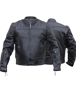 Chaqueta de Cuero Vacuno para Hombre, Estilo Moderno, Invierno, Transpirable, Color Sólido, Cierre con Cremallera, Mejor Precio al por Mayor 2026 - Product Image 1