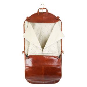 Executive Genuine Leather Casual Suit Carrier Luxury Travel Dress Bag Heavy Duty Zipper Closure Uniform Valet <b>Case</b> LSC-0001 - Product Image 6