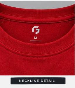 เสื้อยืดคอกลมสีแดงสำหรับผู้ชาย GENERAL INDUSTRIES ผลิตจากผ้าฝ้ายถัก 95% เป็นมิตรกับสิ่งแวดล้อม สไตล์สปอร์ตแคชชวล เหมาะสำหรับใส่ในฤดูร้อน ไซส์ M พร้อมโลโก้ - Product Image 2