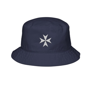 Sombrero de pescador Order Of Malta - Sombrero de playa ligero de algodón con cruz maltesa - Product Image 2