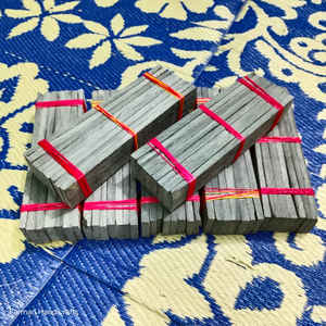 Écailles de corne de buffle noire véritable élégante pour manche de couteau, épaisseur 8-12 mm, matériau de qualité supérieure, fait main, écologique, FARMAN - Product Image 4