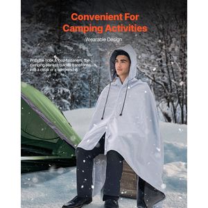 Grande couverture de camping en polaire polyester imperméable, coupe-vent et ignifuge, idéale pour l'extérieur et les stades - Product Image 2