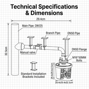 Canon à eau électrique automatique 10L/s avec vanne pour usine et entrepôt - Product Image 4