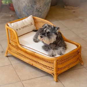 Cama premium de ratán para mascotas con patas elevadas, camas para perros, sofás para gatitos, buena oferta, nidos para gatos en venta - Product Image 1