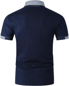 Camisetas Polo para Hombre, Manga Corta, Estilo Casual, con Combinación de Colores en Contraste - Product Image 2