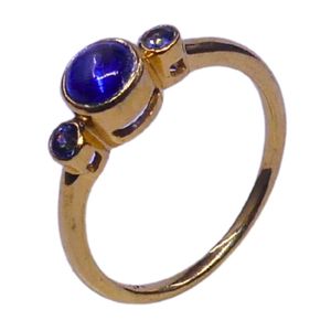 Bague de fiançailles et de mariage classique en kyanite émeraude, en argent sterling vermeil plaqué or, élégante - Product Image 1